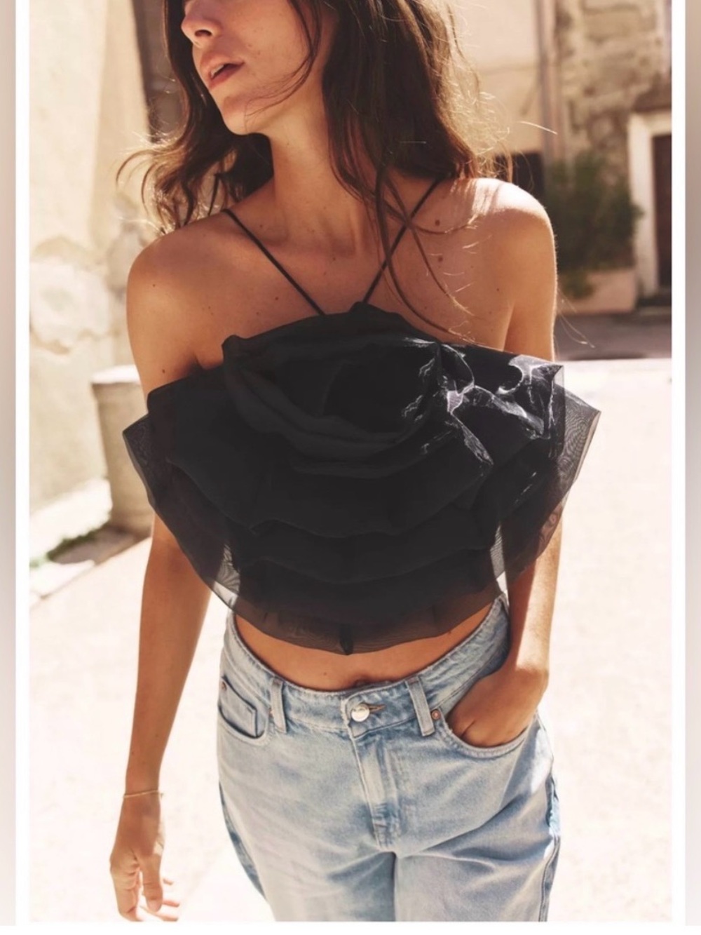 Zara floral top medium